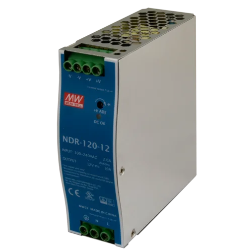 NDR-120-12 Блок питания на DIN-рейку, 12В, 10А, 120Вт Mean Well